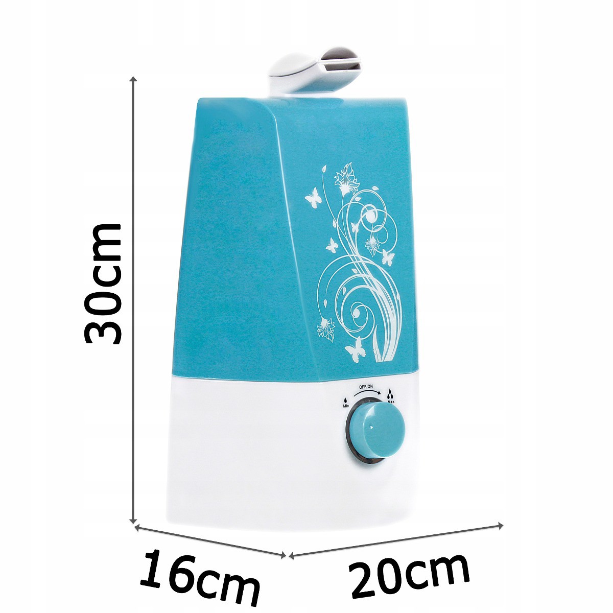 Zvlhčovač vzduchu Ionizácia Aromaterapia 3,2L 35W 300 ml/h megamix.sk